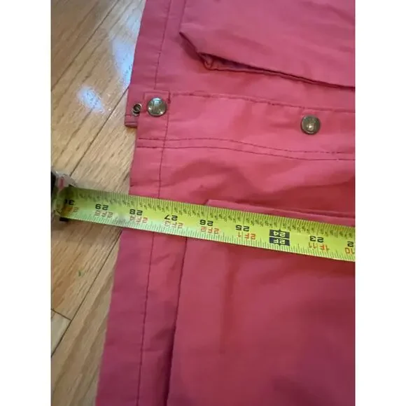 Vintage Woolrich Hooded Anorak: Red Lined Parka, Women's 1980's 1990's, pockets